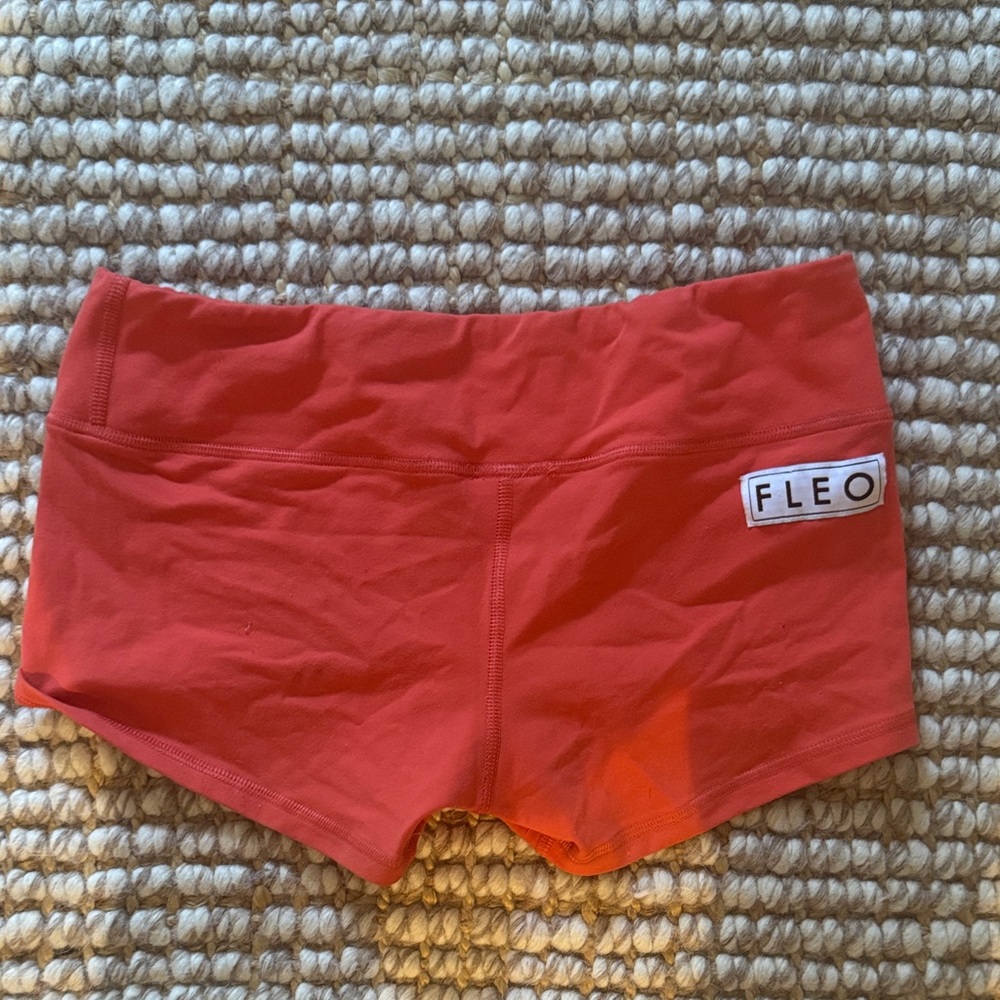 Fleo Women's Bold Coral Athletic Shorts